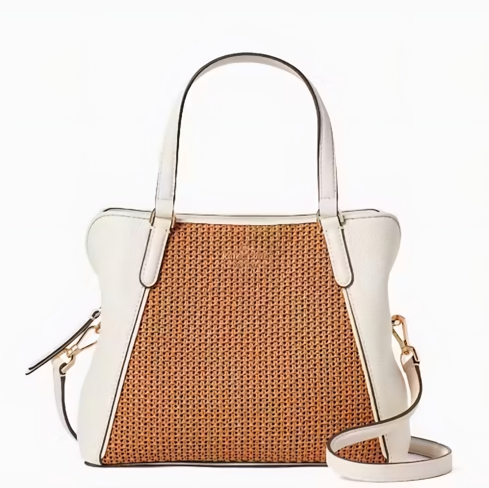 Jackson Straw Medium Triple Compartment Satchel - Picture 1 of 9